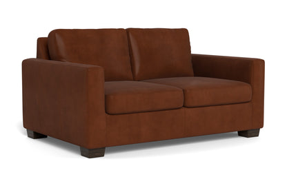 Track 62" Leather Loveseat - Ever-Last Leverage