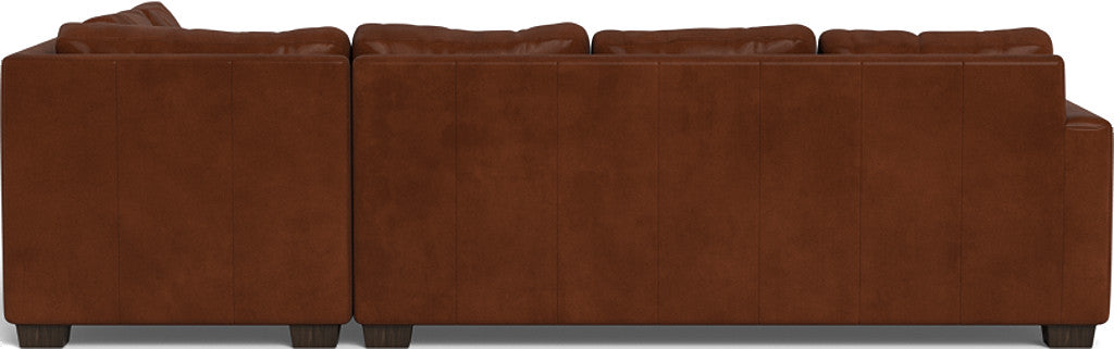 Track 121" Leather Right Chaise Sleeper Sectional - Ever-Last Leverage