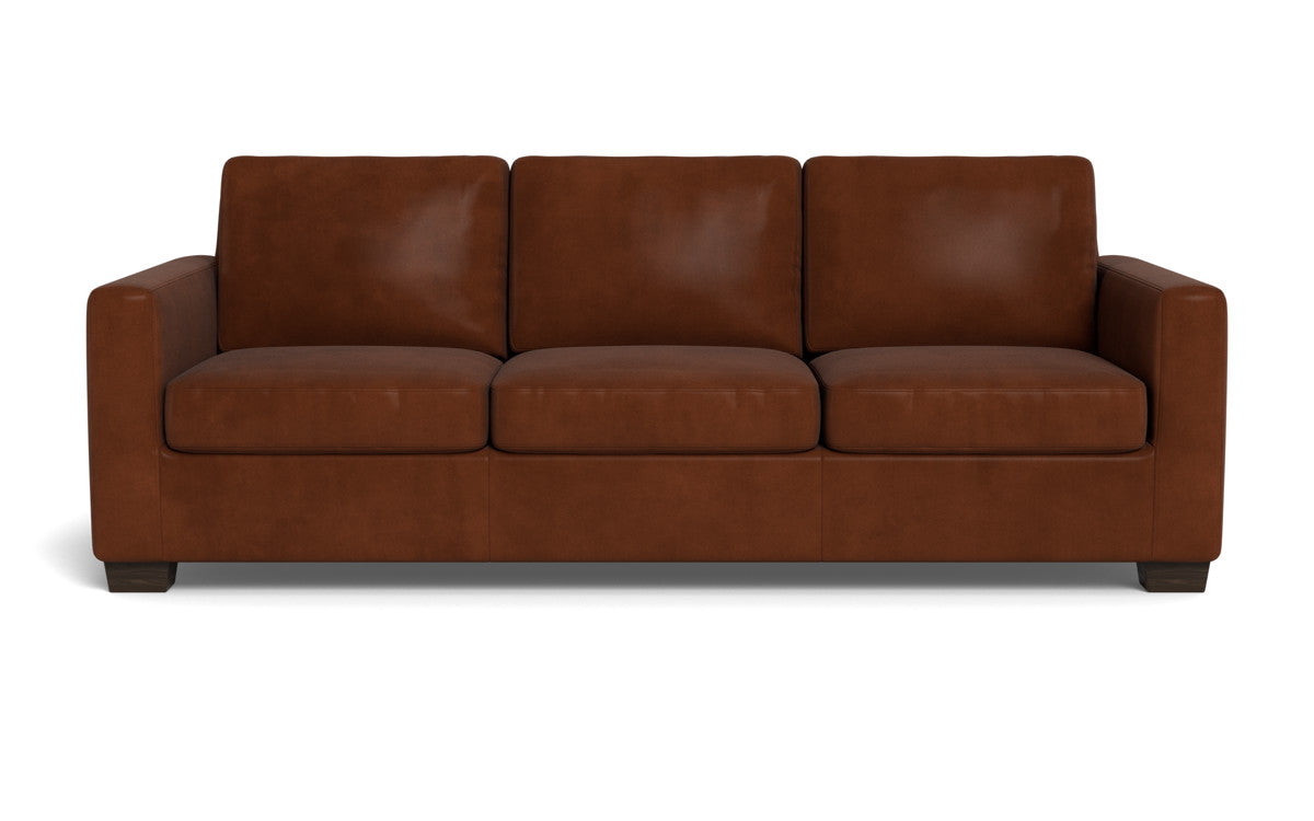 Track 87" Leather Queen Sleeper Sofa - Ever-Last Leverage