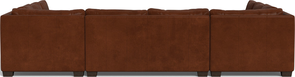 Track 141" Leather Corner Sofa U Sectional - Ever-Last Leverage