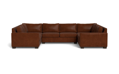 Track 141" Leather Corner Sofa U Sectional - Ever-Last Leverage