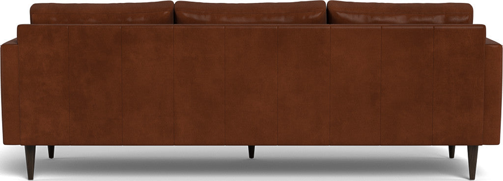 Wallace 98" Leather Untufted Estate Sofa - Ever-Last Leverage