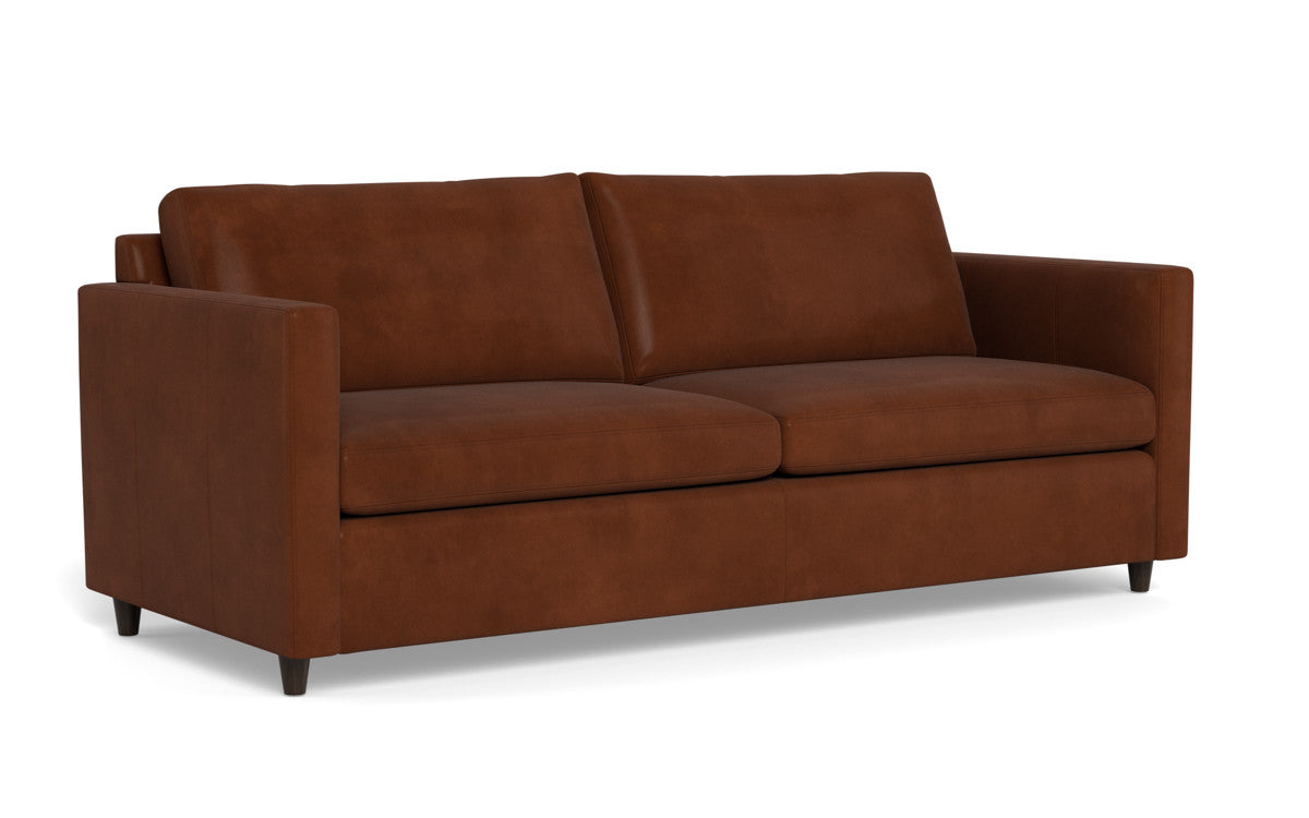 Wallace 74" Leather Untufted Queen Sleeper Sofa - Ever-Last Leverage