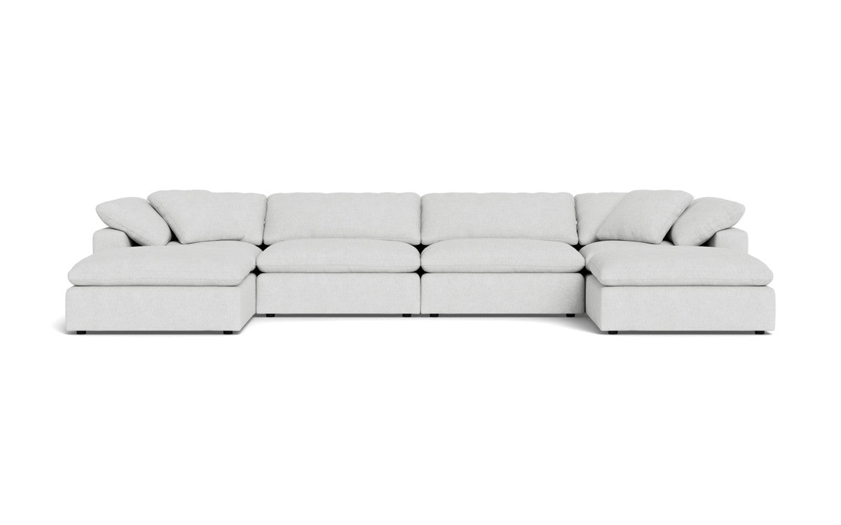 Fluffy 4 Piece Sectional W/Double Otto - Elliot Dove