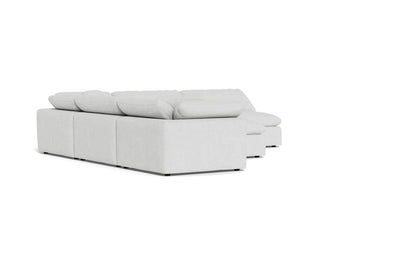 Fluffy 5 Piece Sectional W/Ottoman - Elliot Dove