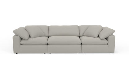 Fluffy 133.5" 3pc Sofa - Bloke Cotton