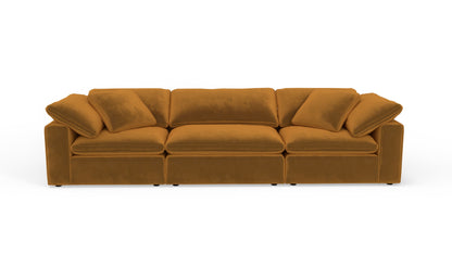 Fluffy 133.5" 3pc Sofa - Sorrento Almond
