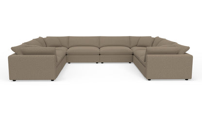 Fluffy 178" 4 Corner U Sectional - Celine Cub