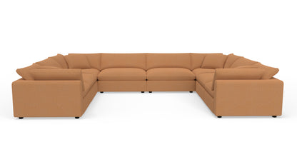 Fluffy 178" 4 Corner U Sectional - Nepal Clay