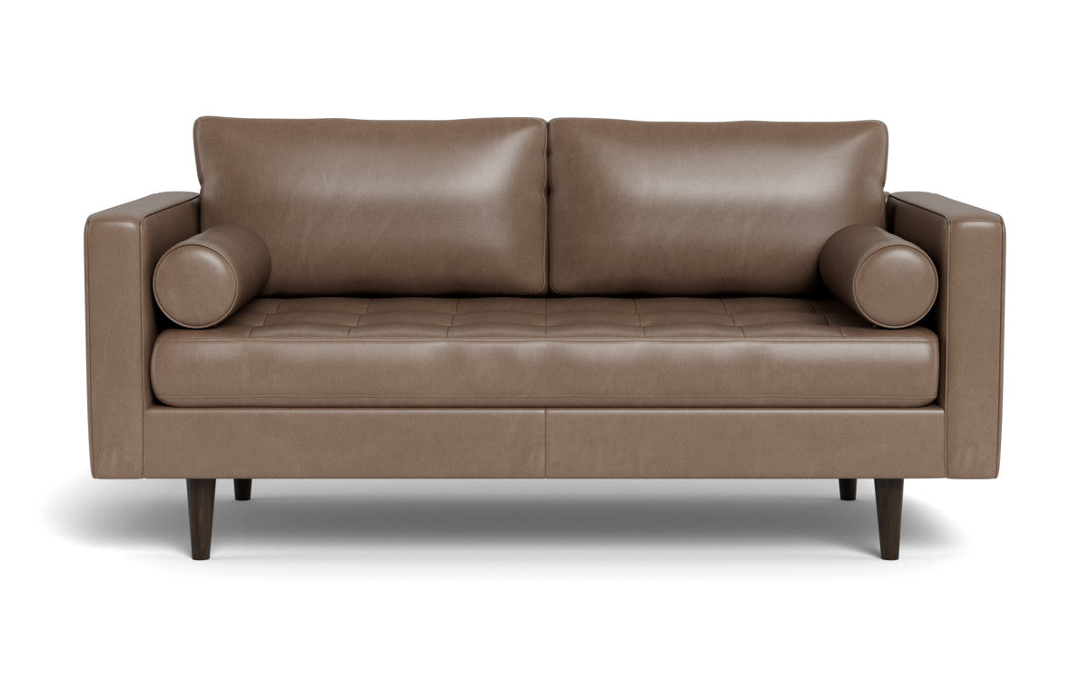 Ladybird 72" Leather Loveseat - Hudson Ash