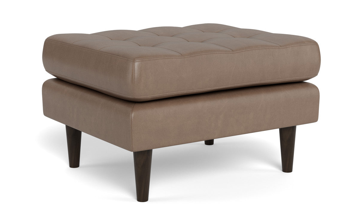 Ladybird Leather Ottoman - Hudson Ash