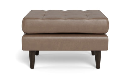 Ladybird Leather Ottoman - Hudson Ash