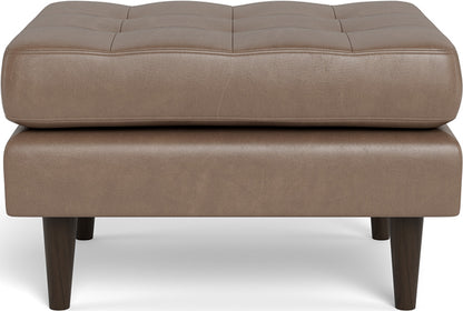 Ladybird Leather Ottoman - Hudson Ash