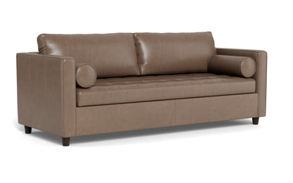 Ladybird 88" Leather Queen Sleeper - Hudson Ash