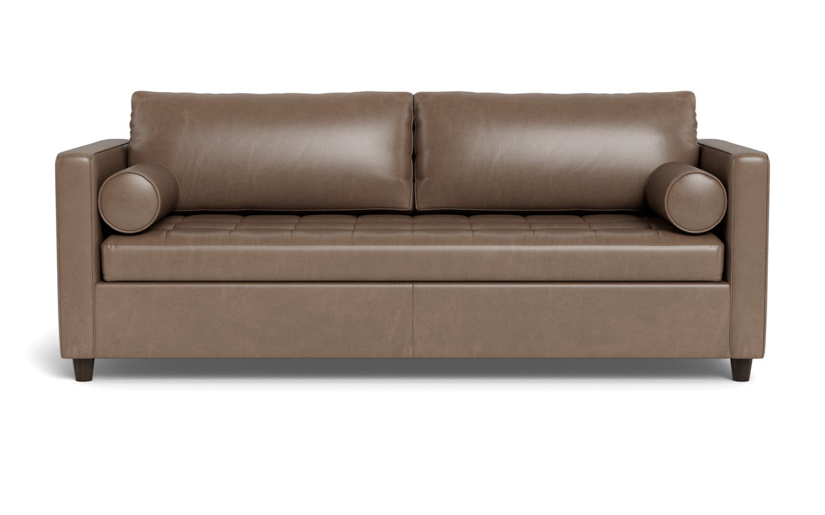 Ladybird 88" Leather Queen Sleeper - Hudson Ash