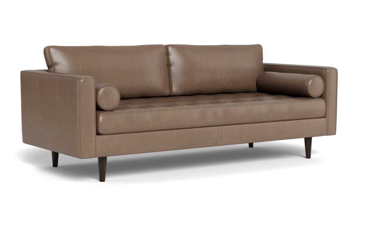 Ladybird 88" Leather Sofa - Hudson Ash