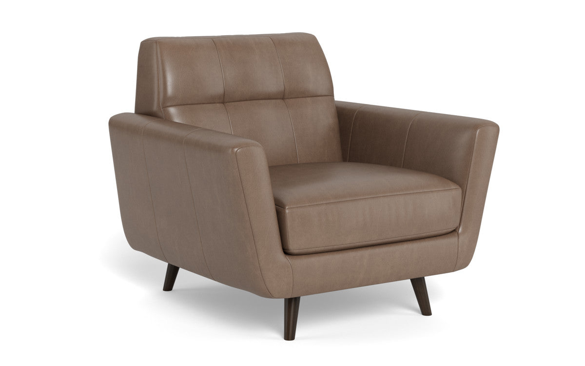 Lamar 42" Leather Arm Chair - Hudson Ash