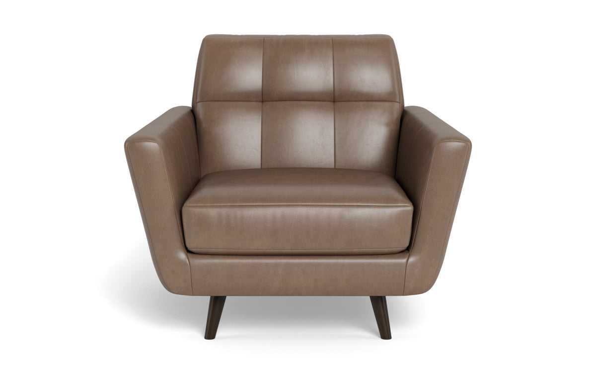 Lamar 42" Leather Arm Chair - Hudson Ash