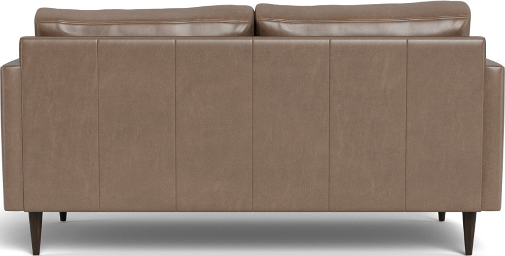 Wallace 69" Leather Untufted Loveseat - Hudson Ash