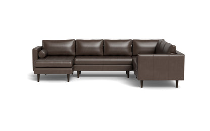 Ladybird 133" Leather Corner Sectionals w. Left Chaise - Hudson Iron