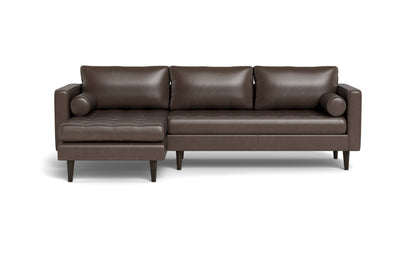 Ladybird 102" Leather Left Chaise Sectional - Hudson Iron