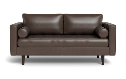 Ladybird 72" Leather Loveseat - Hudson Iron