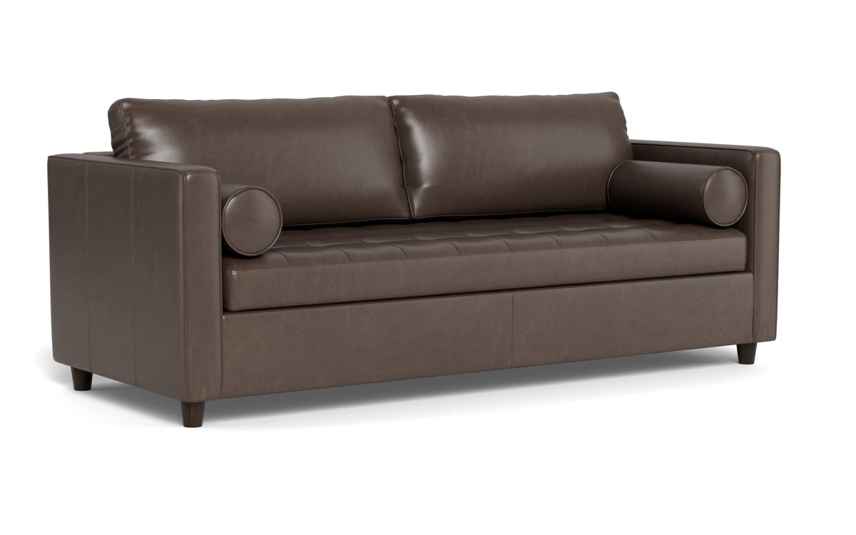 Ladybird 88" Leather Queen Sleeper - Hudson Iron