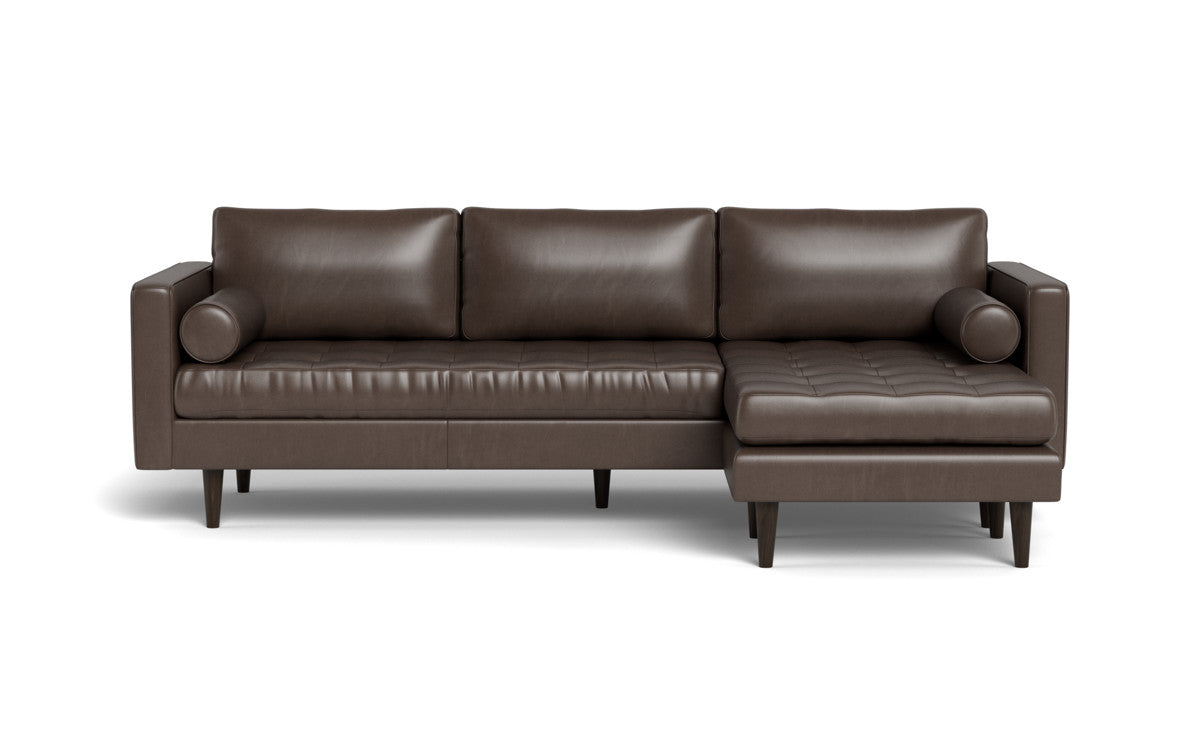 Ladybird 104" Leather Reversible Sofa Chaise - Hudson Iron