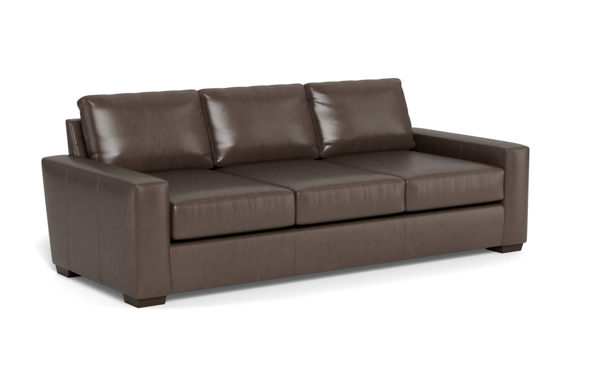 Mas Mesa 101" Deep Leather Estate Sofa - Hudson Iron