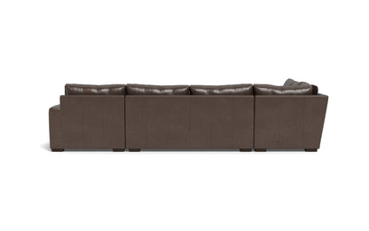 Mesa 156" Leather Corner Sectionals w. Right Chaise - Hudson Iron