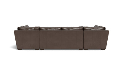 Mesa 154" Leather Condo U Sectional - Hudson Iron