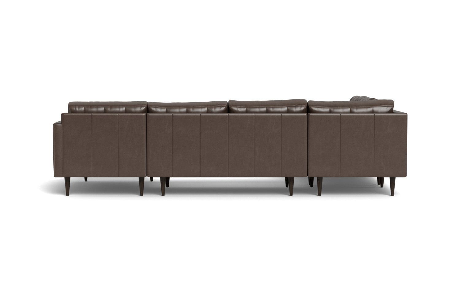 Wallace 131" Leather Corner Sectionals w. Right Chaise - Hudson Iron