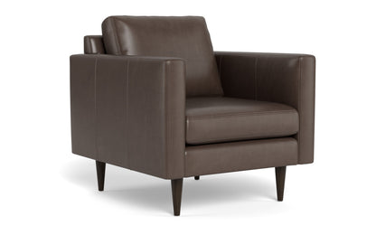 Wallace 34" Leather Untufted Arm Chair - Hudson Iron