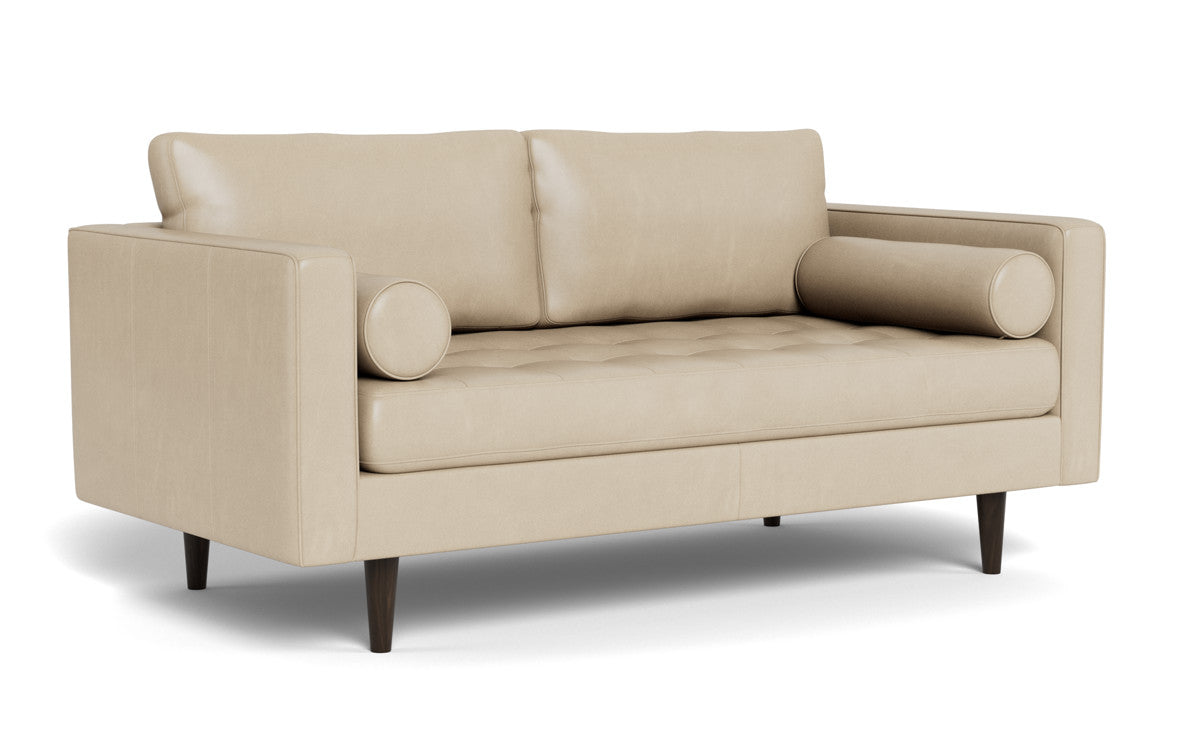 Ladybird 72" Leather Loveseat - Hudson Ivory