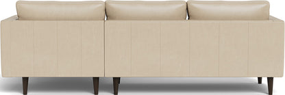 Ladybird 102" Leather Right Chaise Sectional - Hudson Ivory