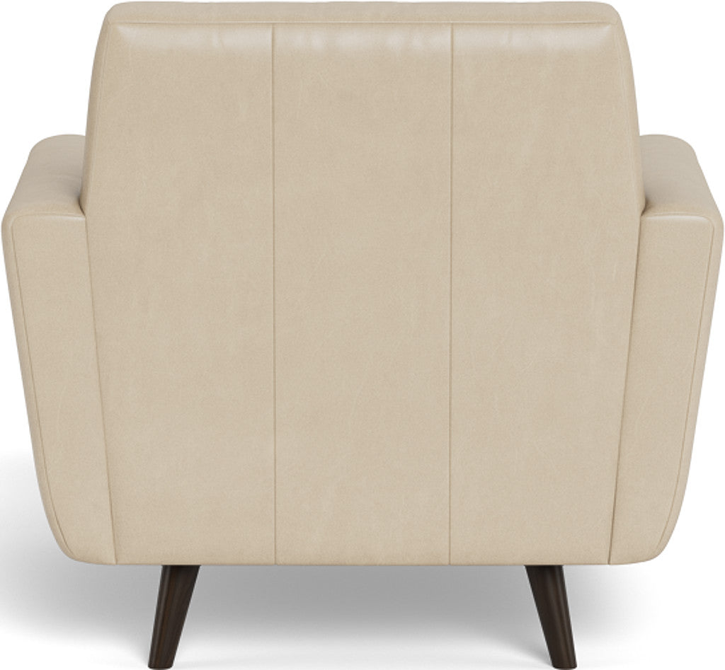 Lamar 42" Leather Arm Chair - Hudson Ivory