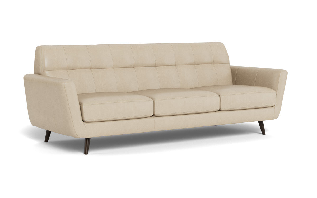 Lamar 96" Leather Estate Sofa - Hudson Ivory