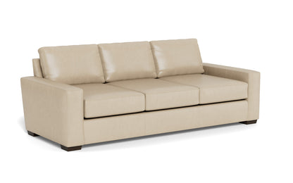 Mas Mesa 101" Deep Leather Estate Sofa - Hudson Ivory