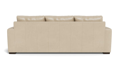 Mesa 101" Leather Estate Sofa - Hudson Ivory