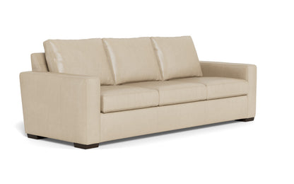Mesa 101" Leather Estate Sofa - Hudson Ivory