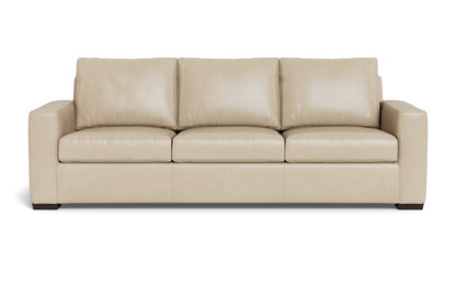 Mesa 101" Leather Estate Sofa - Hudson Ivory