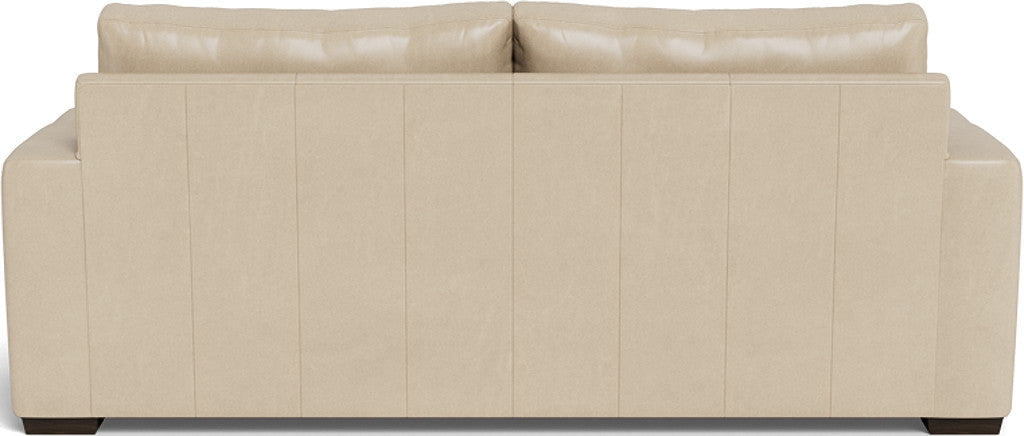 Mas Mesa 88" Deep Leather Sofa - Hudson Ivory