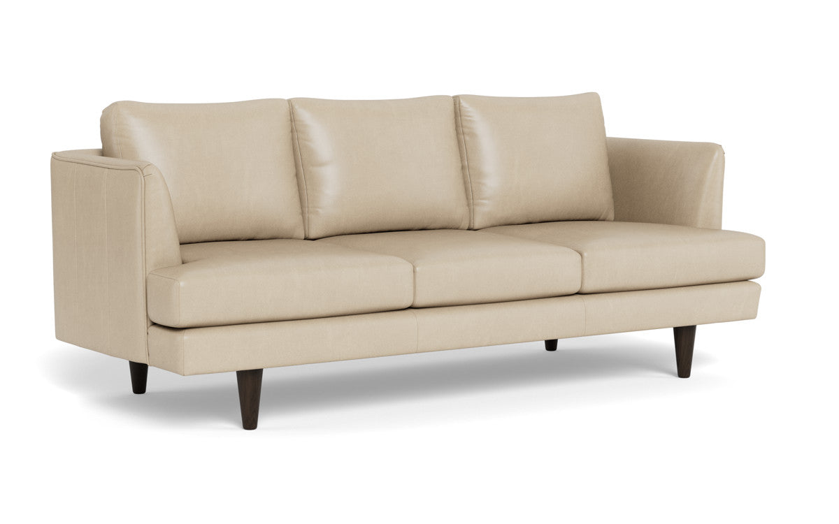 Rainey 83" Leather Sofa - Hudson Ivory