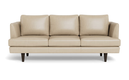 Rainey 83" Leather Sofa - Hudson Ivory