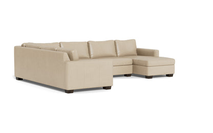 Track 141" Leather Corner Sectionals W. Full Sleeper & Right Chaise