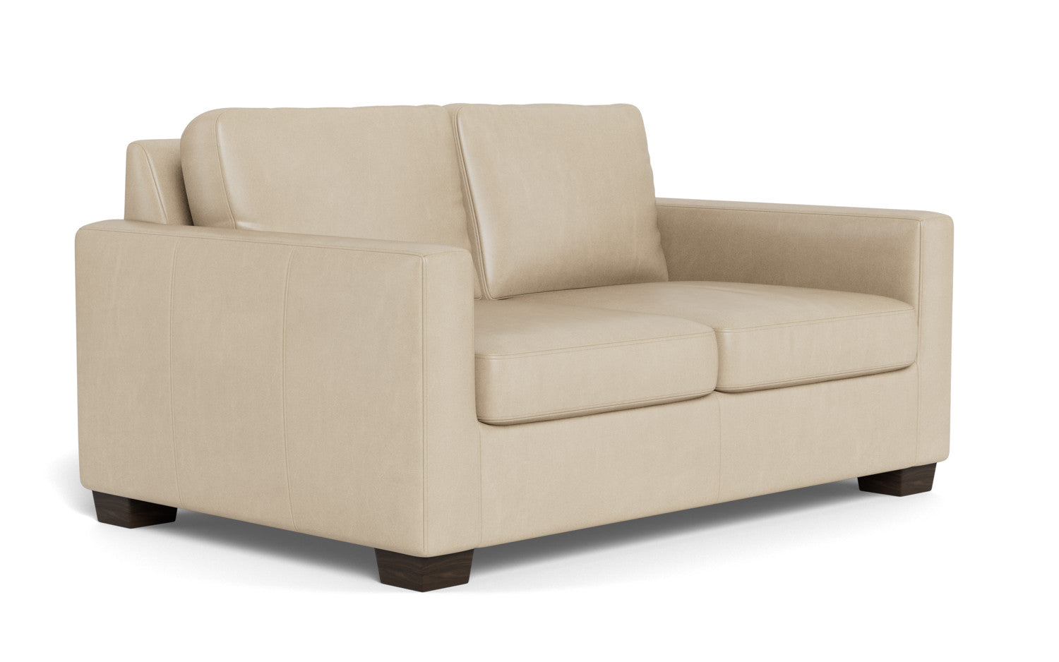 Track 62" Leather Twin Sleeper - Hudson Ivory