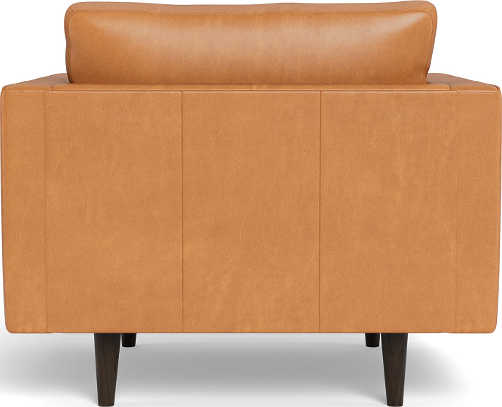 Ladybird 42" Leather Arm Chair - Hudson Lager