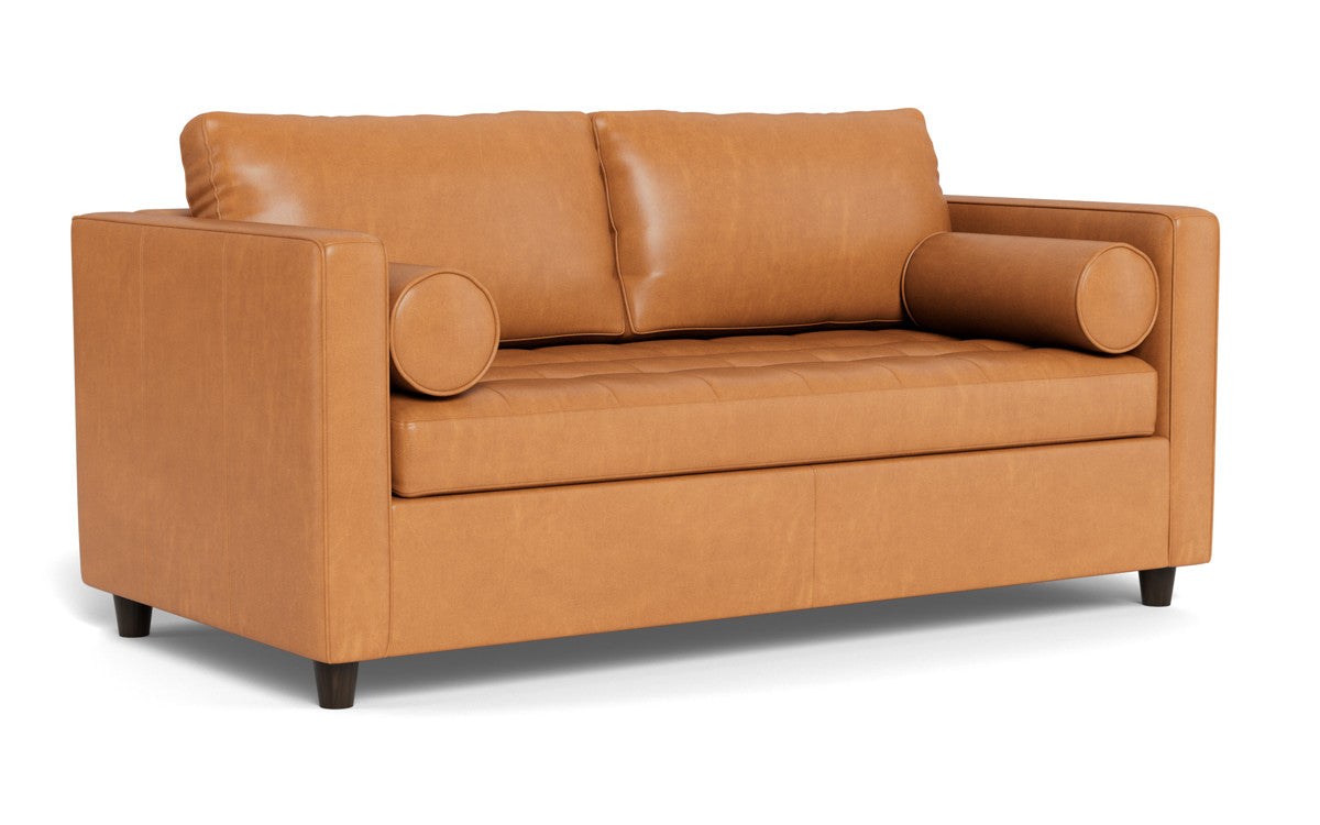 Ladybird 54" Leather Twin Sleeper - Hudson Lager