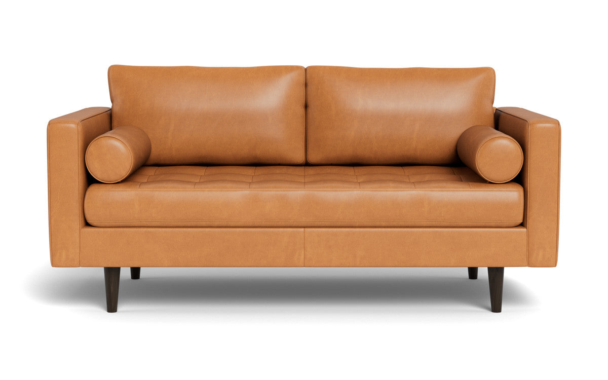 Ladybird 72" Leather Loveseat - Hudson Lager