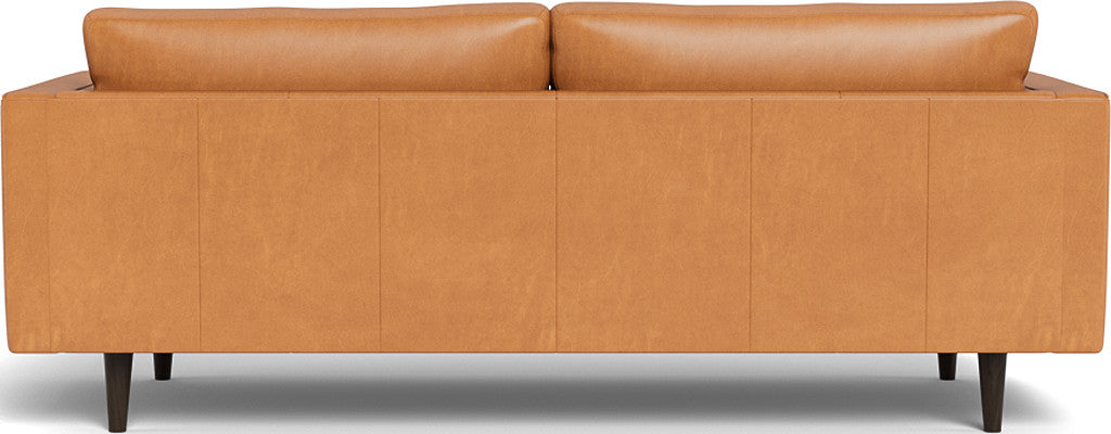 Ladybird 88" Leather Sofa - Hudson Lager